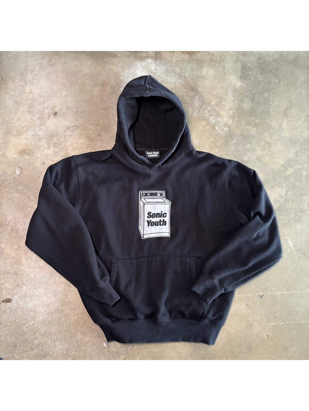 Sonic Youth Men Sz L Pleasures "Washing Machine" Hoodie